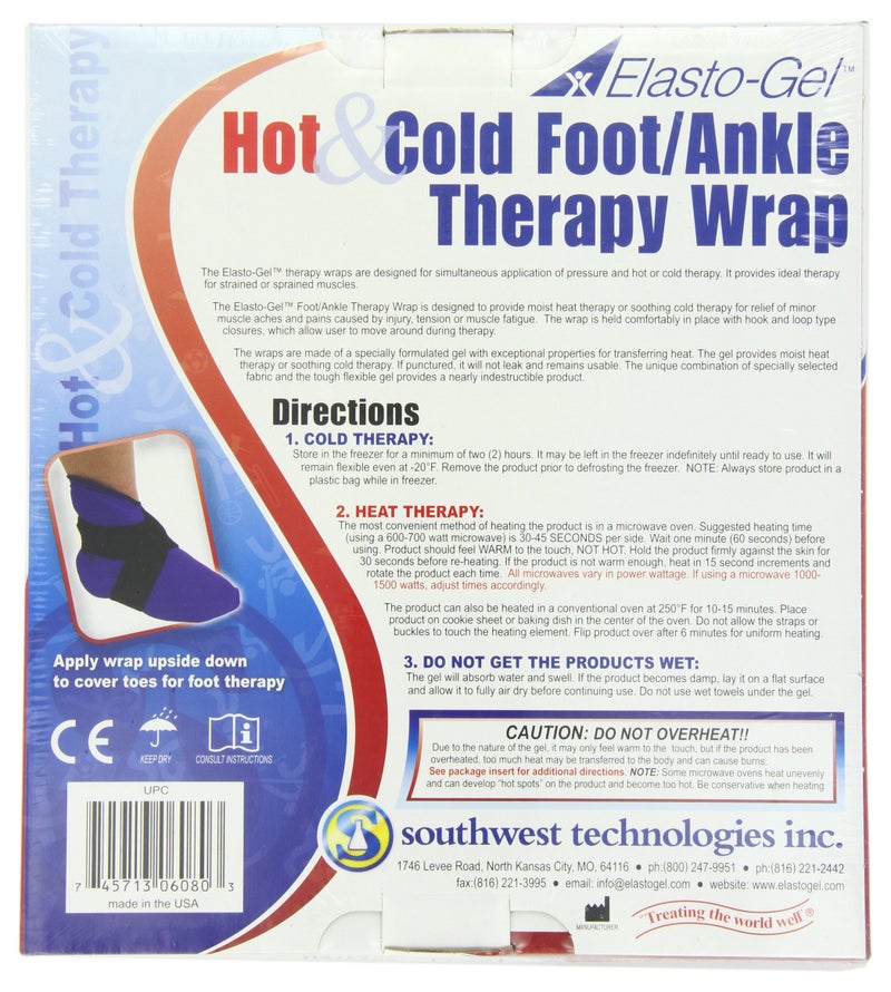 Elasto-Gel Elasto Gel Hot/Cold Wrap,foot and Ankle Wrap - Image 2